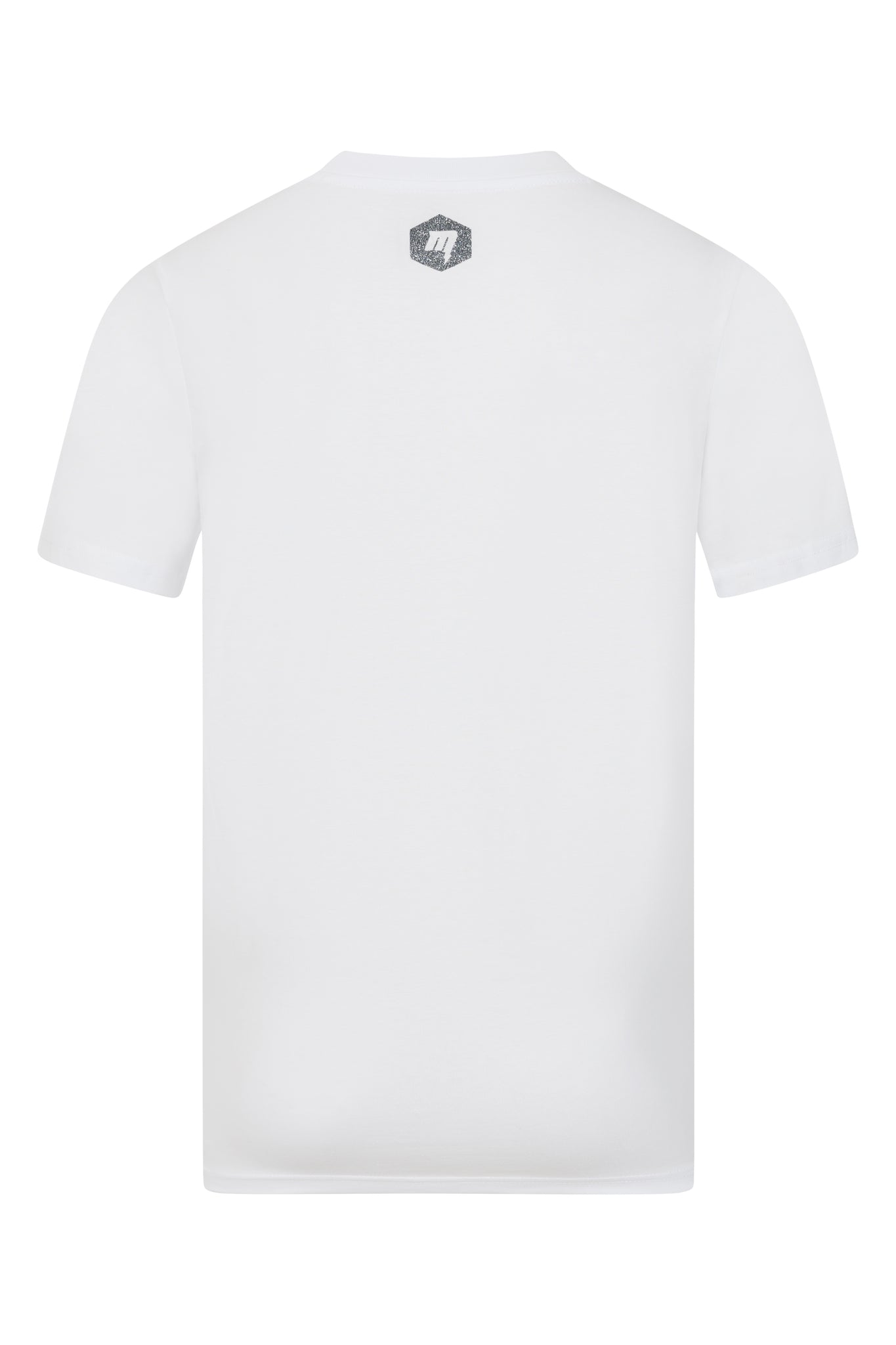 Macmaison White Tee Glitter Outline M Logo